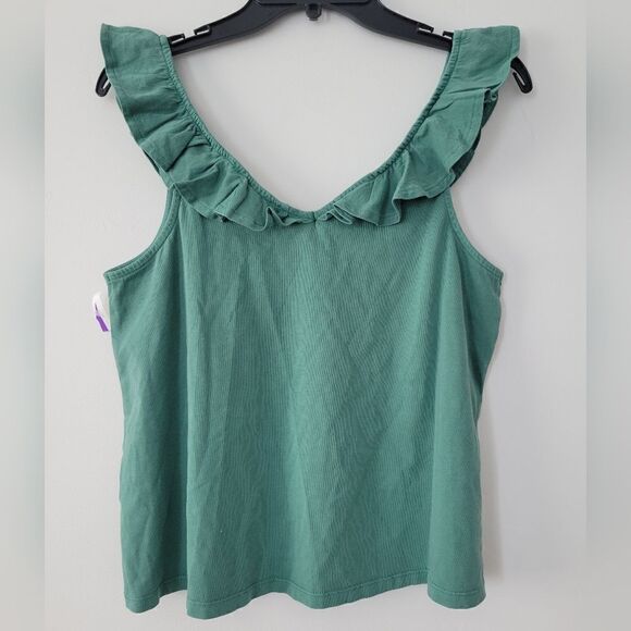 Treasure and Bond Ruffle Trim Sleeveless Top NWOT - Picture 5 of 5